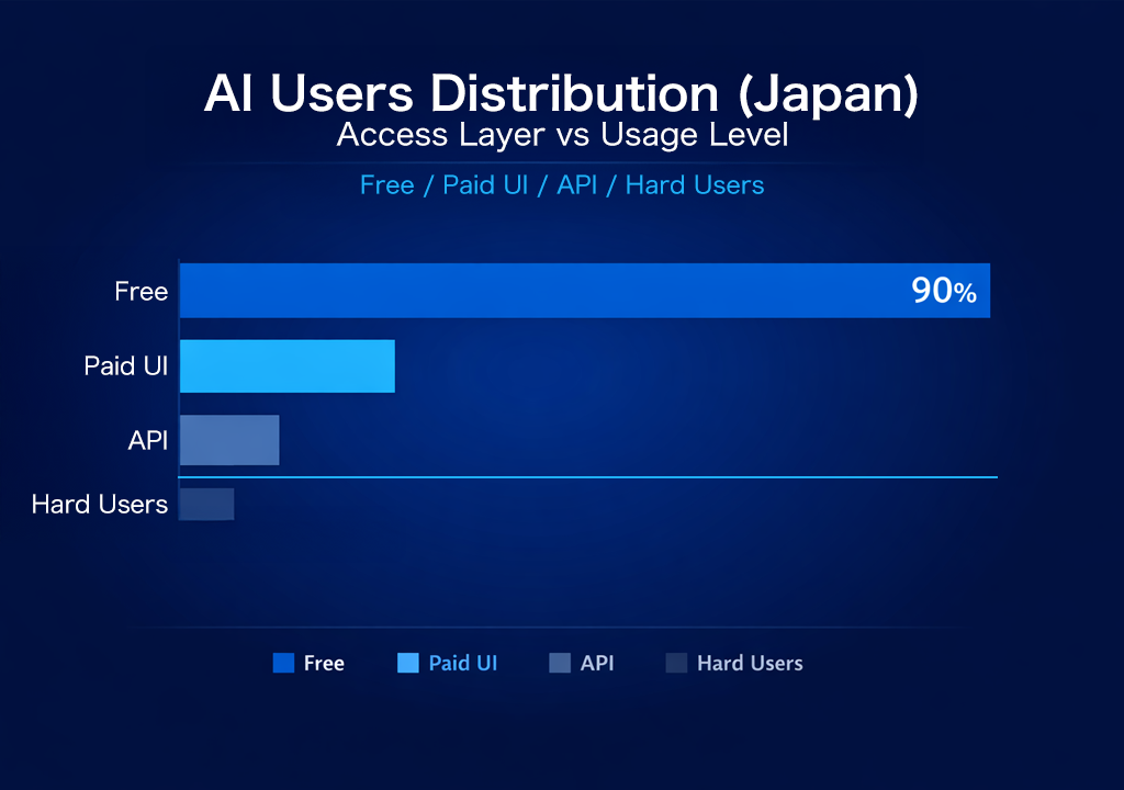 AI Users Distribution in Japan