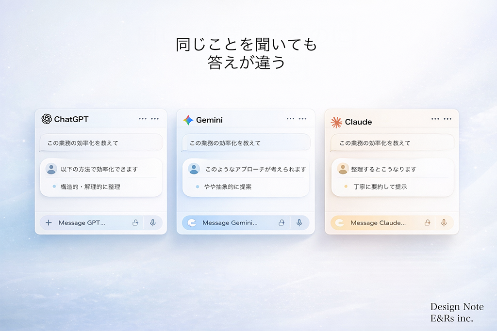 モデルによる回答の違い